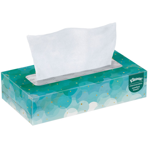 Kleenex&reg; Facial Tissue, 2 Ply, 7.8" L x 8.3" W, 100 Sheets/Box Kelford