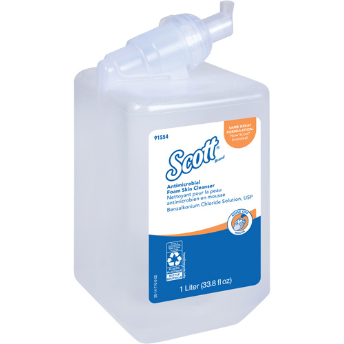 Scott&reg; Control Antimicrobial Skin Cleanser, Foam, 1 L, Unscented Kelford