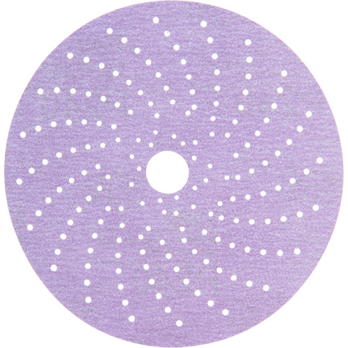 Hookit Purple Clean Sanding Disc, 6" Dia., P240 Grit, Aluminum Oxide, C-Weight Kelford