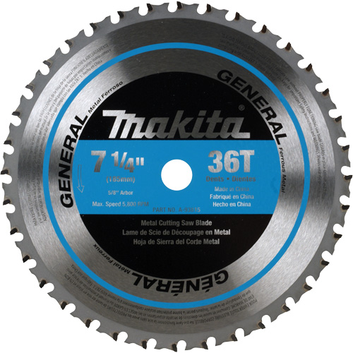 CERMET Tipped Saw Blade, 7-1/4", 36 Teeth, Metal Use Kelford