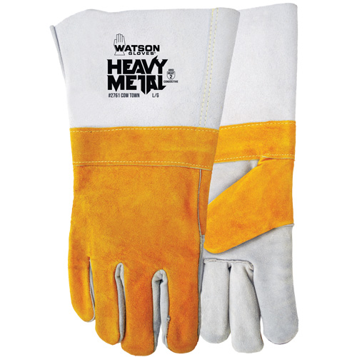 Cow Town Flame-Resistant Gloves, Split Cowhide, Size Small Kelford