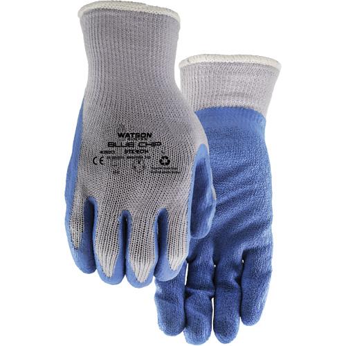 Gants enduits Stealth Blue Chip, Grand, R&ecirc;vetement Latex de caoutchouc, Calibre 10, Enveloppe en Polyester Kelford