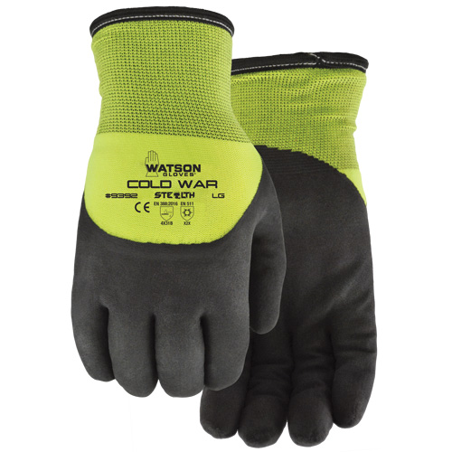 Stealth Cold War Thermal Gloves, Large, Foam Nitrile Coating Kelford