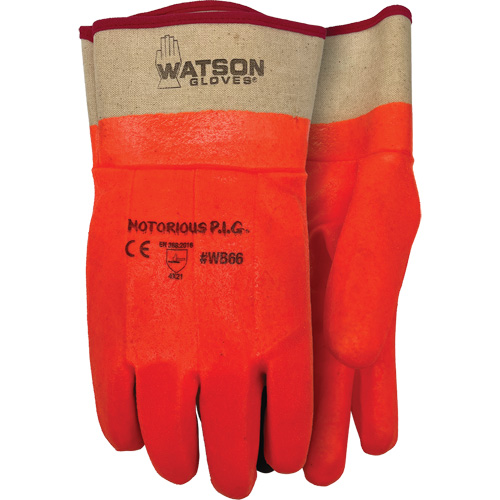Notorious P.I.G. Gloves, One Size, Nitrile/PVC Coating, Jersey Shell Kelford