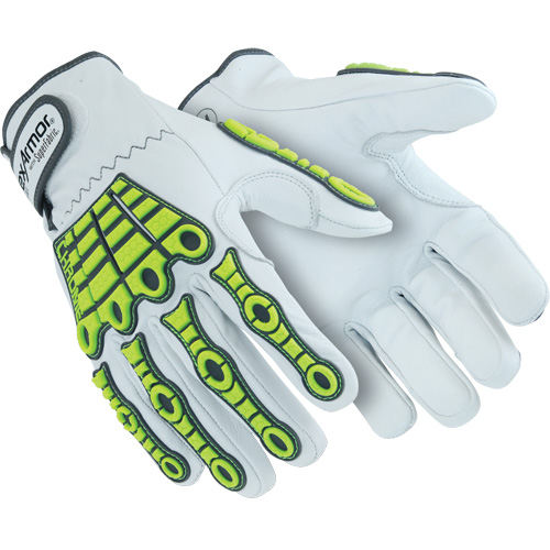 Chrome Series&reg; 4080 Cut-Resistant Gloves, 8/Medium, Goatskin Palm, Hook & Loop Cuff Kelford