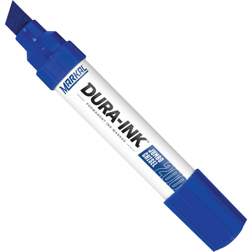 Marqueur Dura-Ink 200, Bleu, Pointe Ciseau Kelford