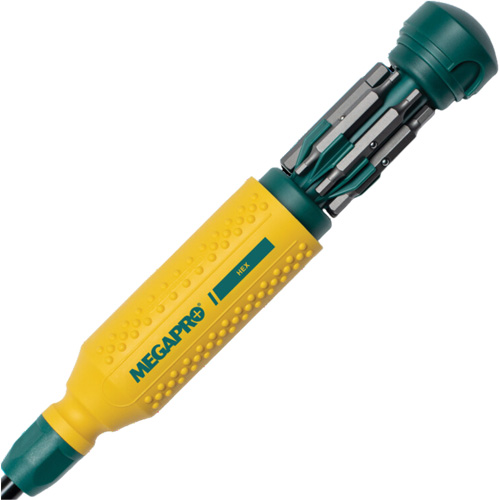 Original Hex 15-in-1 Multi-Bit Screwdriver, 8-37/50" L, Textured Handle Kelford