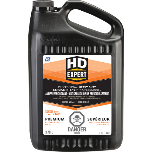 Antigel/liquide de refroidissement concentr&eacute; pour dur&eacute;e de vie prolong&eacute;e pour moteur diesel Turbo Power, 3,78 L, Gallon Kelford