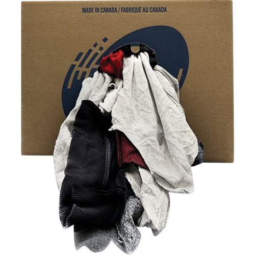 Western Wiper Rags Box, Fleece, Mix Colours, 20 lbs. Kelford