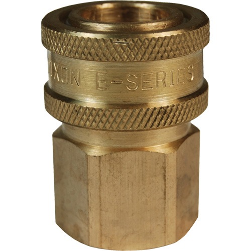 DQC E-Series Straight-Through Interchange Coupler, Brass, 3/4", Female NPTF, 1700 PSI Kelford