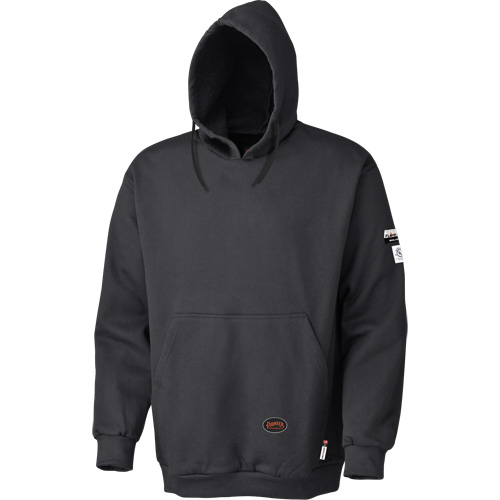 335 Flame-Resistant Pullover Hoodie, Men's, Large, Black, 22 cal/cm² Kelford