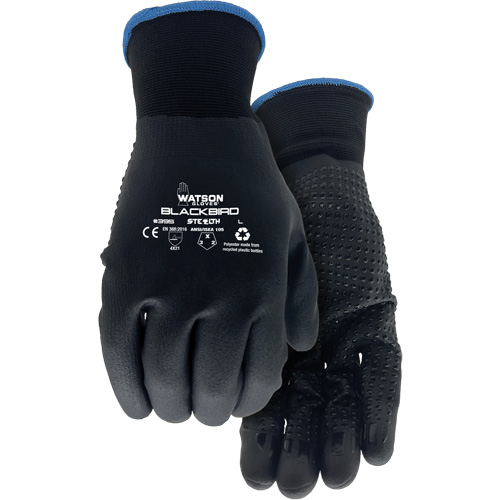 Gants enduits Stealth Blackbird, T-Grand, R&ecirc;vetement Nitrile micromousse, Calibre 15, Enveloppe en Polyester Kelford