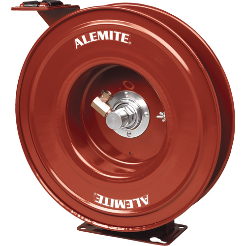 Alemite&reg; Heavy-Duty Hose Reel, Single Hose, 7" W x 19" D x 20-1/4" H Kelford