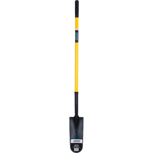Drain Spade Shovel, Tempered Steel, 14" x 6" Blade, 46" L, Straight Handle Kelford