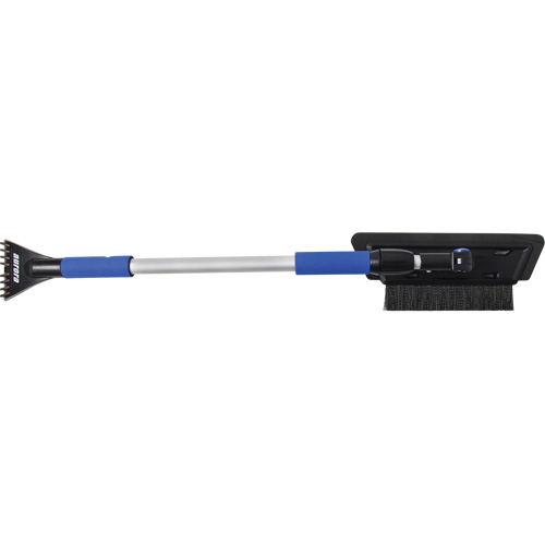 Snow Brush, Telescopic, EVA Foam Blade, 48" Long, Black/Blue Kelford