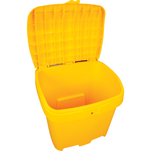Salt & Sand Storage Bins, With Hasp, 21" x 27" x 26", 4.24 cu. ft., Yellow Kelford