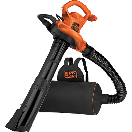3-in-1 VacPack Leaf Blower/Vacuum/Mulcher, 250 MPH Output, Electric Kelford