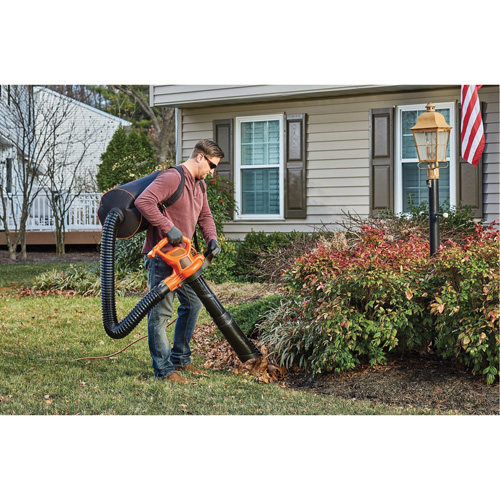3-in-1 VacPack Leaf Blower/Vacuum/Mulcher, 250 MPH Output, Electric Kelford