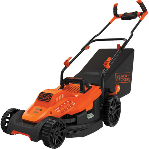 Lawn Mower with Comfort Grip Handle, Push Walk-Behind, Electric, 15" Cutting Width Kelford