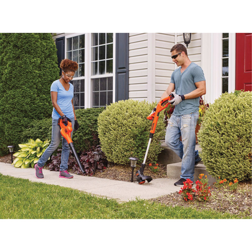 Ensemble combin&eacute; coupe-bordure/taille-bordure et balayeuse pour surfaces rigides Max*, 10", &agrave; pile, 20 V Kelford