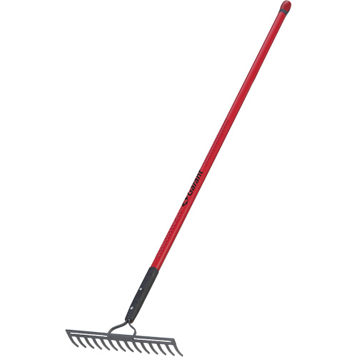 Level Rake, Fibreglass Handle, 14" W, Forged Steel Blade, 14 Tines Kelford
