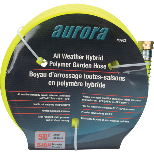 Tuyau de jardin hybride, Copolym&egrave;re, 5/8" dia x 50' Kelford