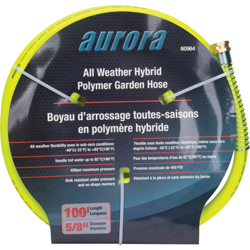 Tuyau de jardin hybride, Copolym&egrave;re, 5/8" dia x 100' Kelford