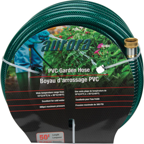 Tuyau de jardin, PVC, 5/8" dia x 50' Kelford