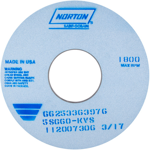 Tool Room Wheel, Type 01, Ceramic Alumina, 14" x 1" Kelford