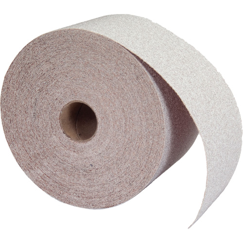 Rouleau de papier abrasif PSA sans chargement, Oxyde d'aluminium, 2-3/4" la x 90' lo, Grain 120 Kelford