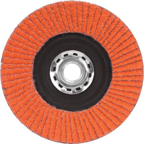 Flap Discs - Quick Trim SG Blaze R980P, 4-1/2" x 5/8"-11, Type 27, 40 Grit, Ceramic Kelford