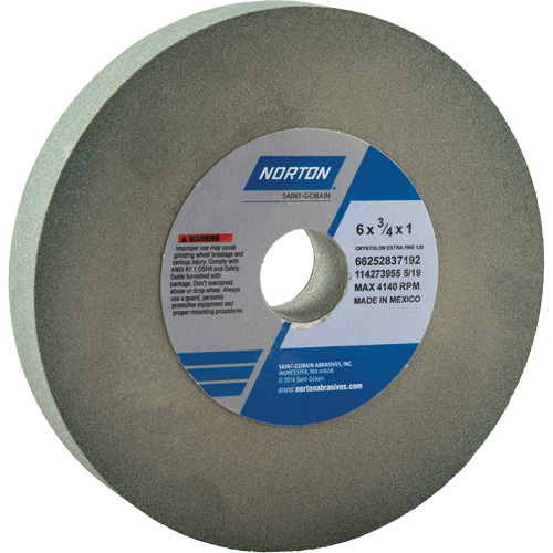 Meules pour rectifieuses d'&eacute;tabli - Meules Gemini, 6" x 3/4", Arbre de 1" Kelford
