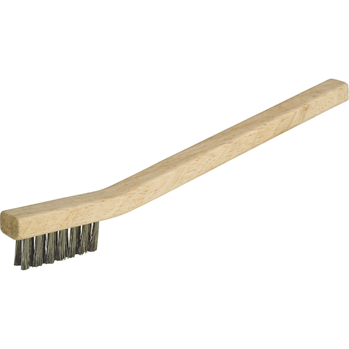 Small Cleaning Industrial-Duty Scratch Brush, Stainless Steel, 3 x 7 Wire Rows, 7-3/4" Long Kelford