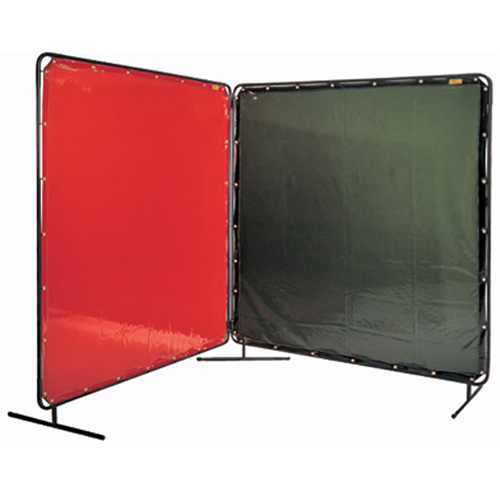 &eacute;cran et cadre pour soudage, Jaune, 6' x 6' Kelford
