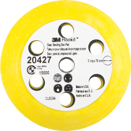 Ensemble pour disque de ponçage net Hookit, dia 3" Kelford