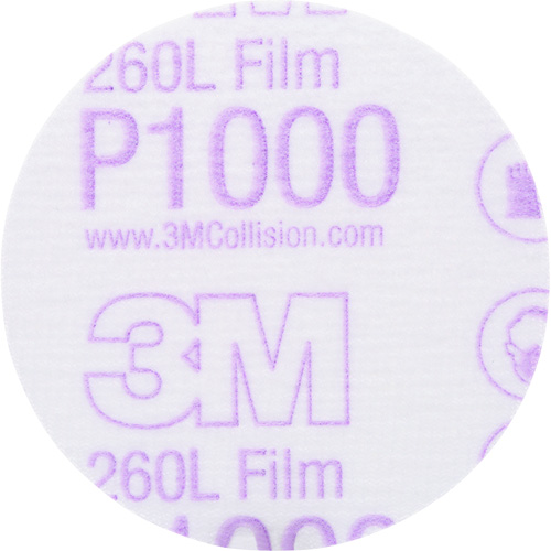 Gold Hookit Disc, 3" Dia., P1000 Grit, Aluminum Oxide, C-Weight Kelford