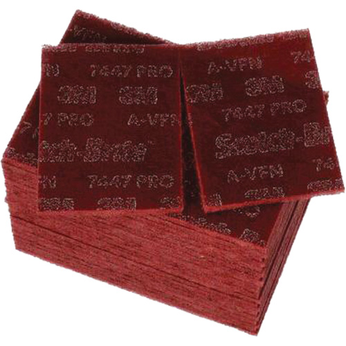 Tampons manuels Scotch-Brite 7447, Oxyde d'aluminium, 9" x 6", Grain Tr&egrave;s fin Kelford