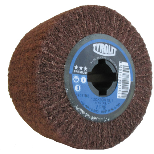 Pro-Line Surface Conditioning Drum, 4" Dia. x 2" W, 3/4" Arbor, Very Fine Grit, Aluminum Oxide Kelford