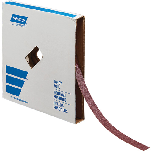 Rouleau de toile abrasive pour m&eacute;tal, Oxyde d'aluminium, 1" la x 150' lo, Grain 60 Kelford