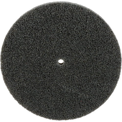 Meule unitaris&eacute;e EXL Scotch-Brite, 5" x 1/2", Arbre de 1/4", Grain de Fin, Carbure de silicium Kelford