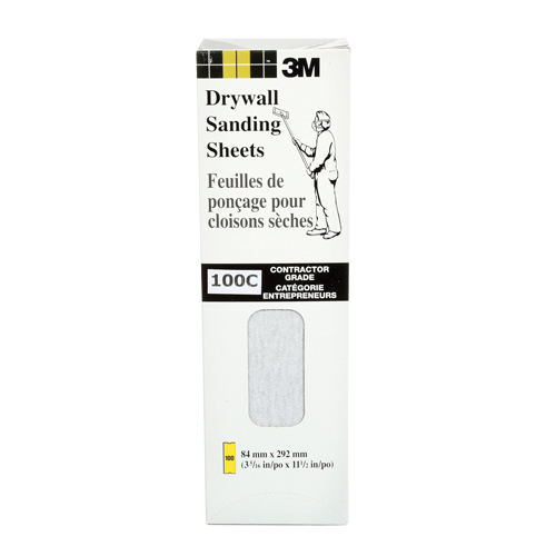 Tri-M-ite Fre-Cut Die -Cut Drywall Sheet, 11-1/4" x 3-5/16", 100 Grit, Silicon Carbide Kelford