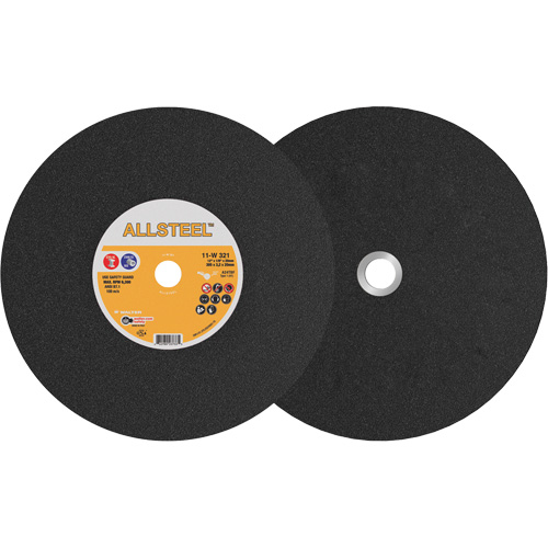 AllSteel Chopsaw Wheel, 12" x 1/8", 25/32" Arbor, Type 1, Aluminum Oxide, 6300 RPM Kelford