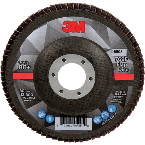 769F Quick Change Flap Disc, 4-1/2" x 7/8", Type 27, 80+ Grit, Ceramic Kelford