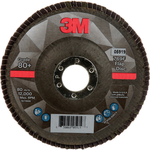 769F Quick Change Flap Disc, 5" x 7/8", Type 27, 80+ Grit, Ceramic Kelford