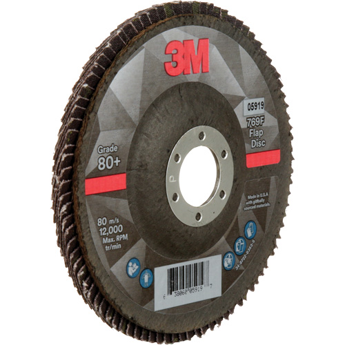 769F Quick Change Flap Disc, 5" x 7/8", Type 27, 80+ Grit, Ceramic Kelford