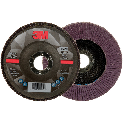 769F Quick Change Flap Disc, 5" x 7/8", Type 27, 80+ Grit, Ceramic Kelford
