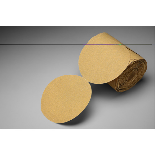 Stikit Gold Paper Disc Roll, 6" Dia., P150 Grit, Aluminum Oxide Kelford