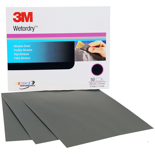 Wetordry Abrasive Sheet, 9" x 11", P220 Grit, Aluminum Oxide Kelford