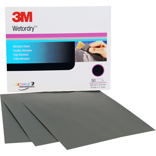 Wetordry Abrasive Sheet, 9" x 11", P500 Grit, Aluminum Oxide Kelford
