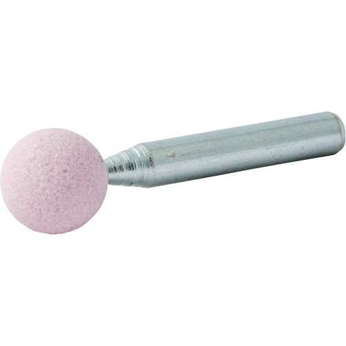 Meule mont&eacute;e vitrifi&eacute;e, B121, Oxyde d'aluminium, 1/2" dia., 1/2" lo, 80 Grain Kelford